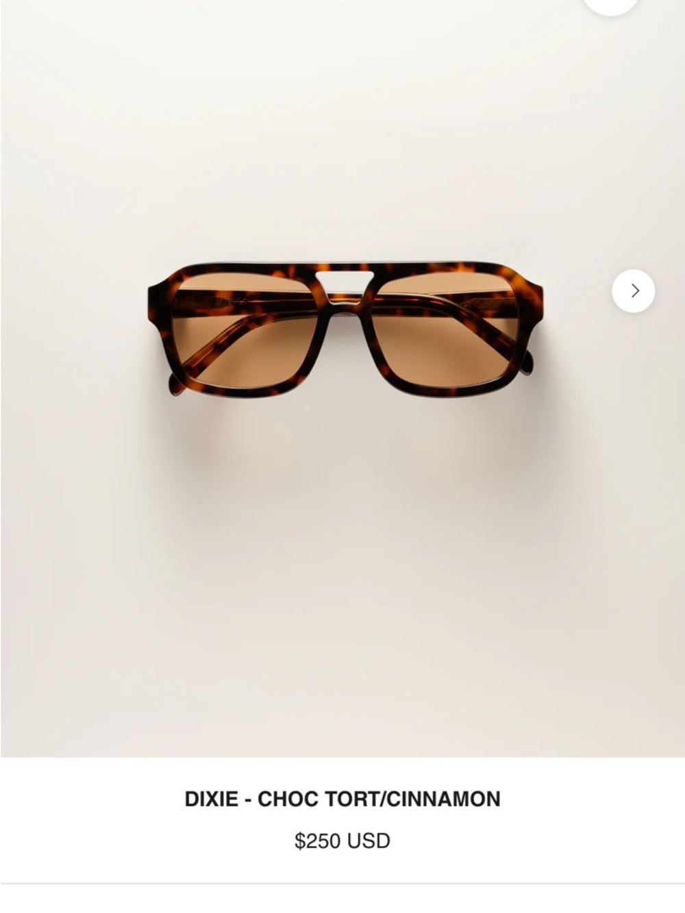 VEHLA Dixie Sunglasses — Choc Tortoise Frame with Cinnamon Lenses